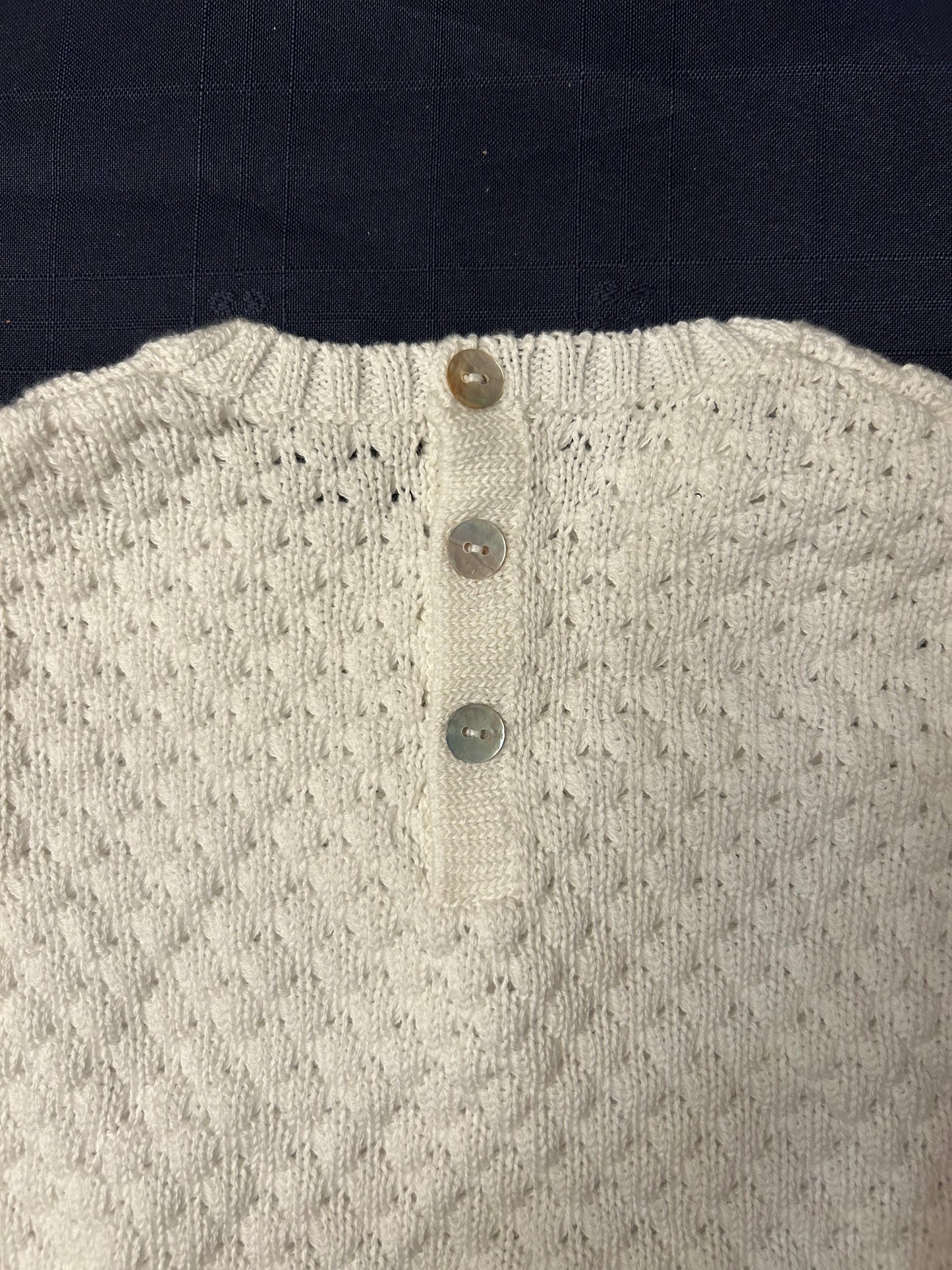 Sweater blanco 100% algodón pima