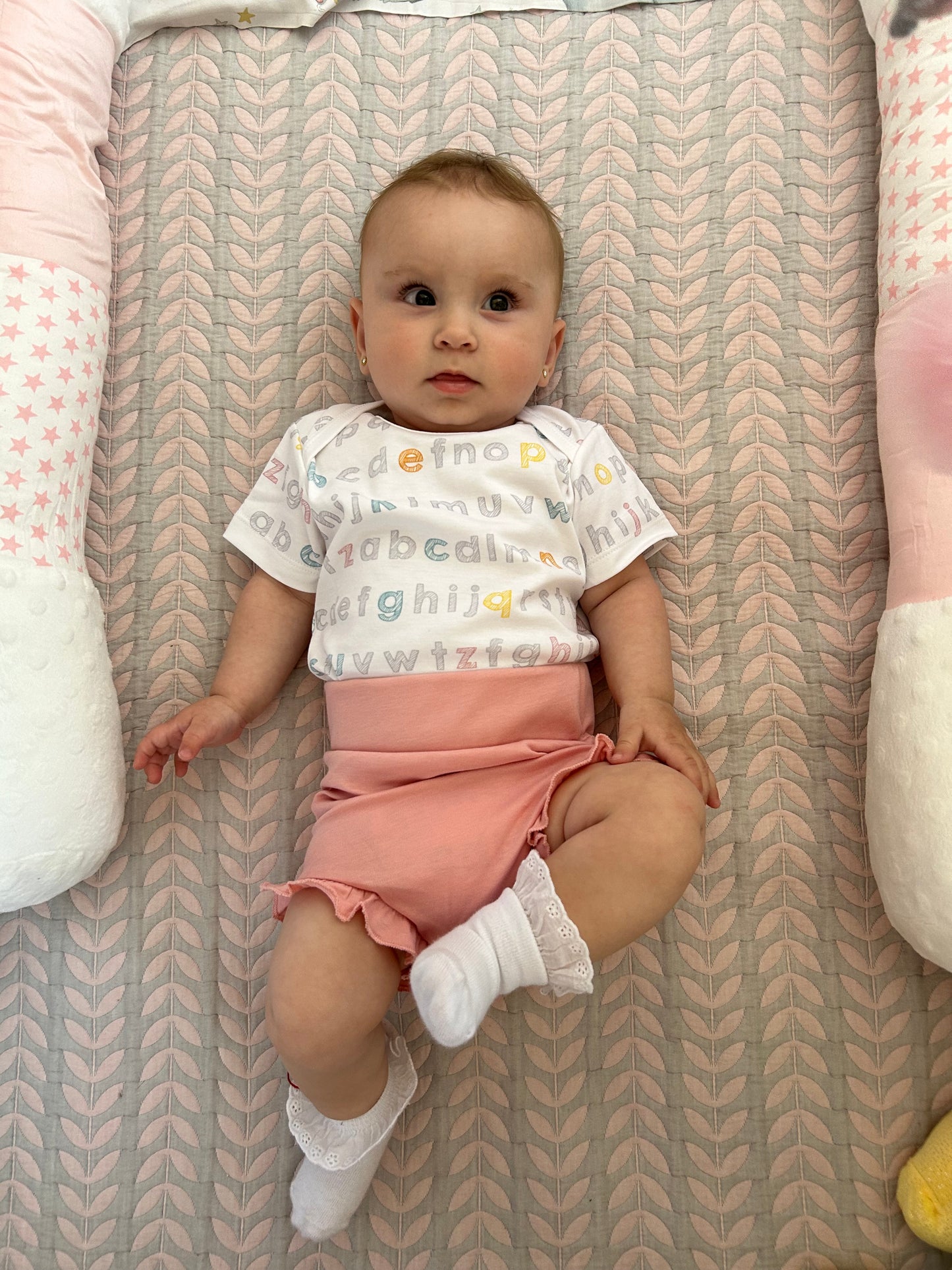 Body básico letras manga corta