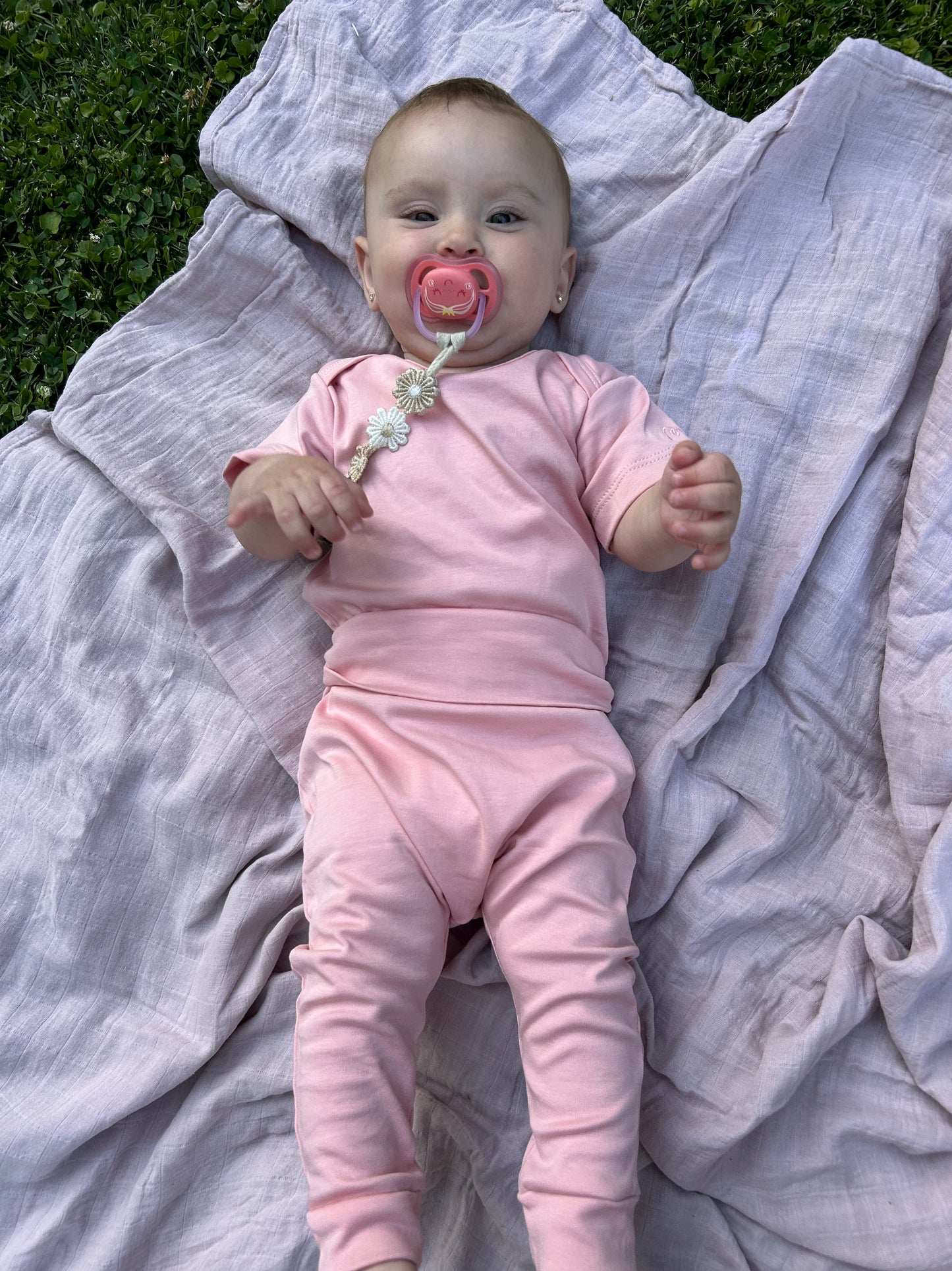 Body básico manga corta palo rosa