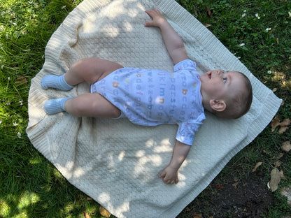 Body básico letras manga corta